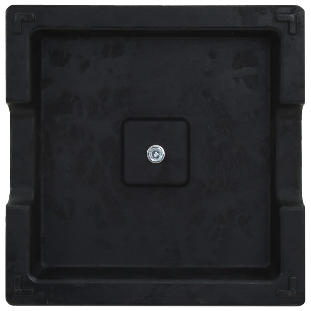 vidaXL Parasol Base Square Polyresin 8 kg Black