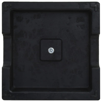 45206 vidaXL Parasol Base Square Polyresin 8 kg Black