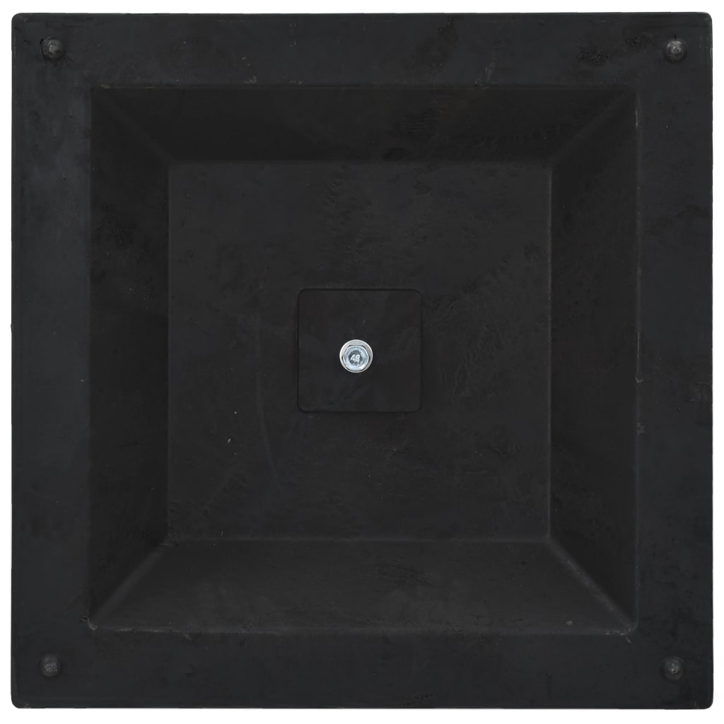 vidaXL Parasol Base Square Polyresin 12 kg Bronze