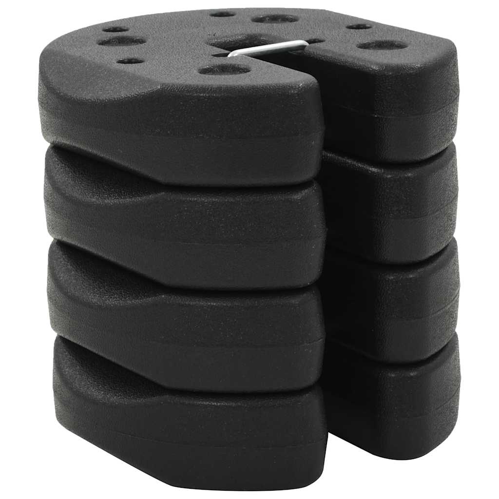 vidaXL Gazebo Weight Plate | Black | Concrete with plastic cover | Small