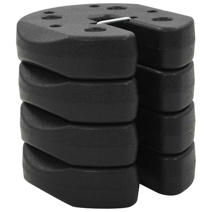 vidaXL Gazebo Weight Plate | Black | Concrete with plastic cover | Small
