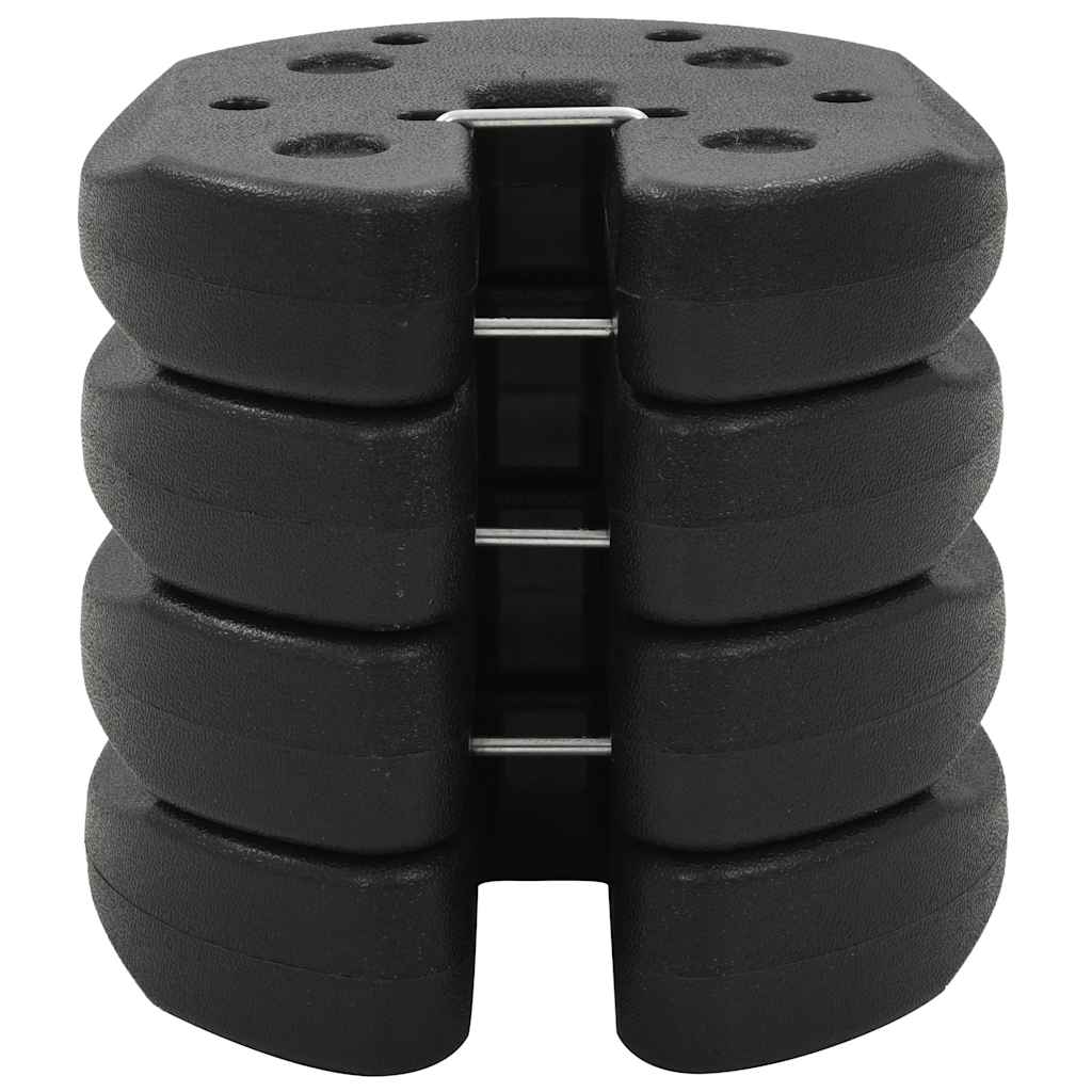 vidaXL Gazebo Weight Plate | Black | Concrete with plastic cover | Small