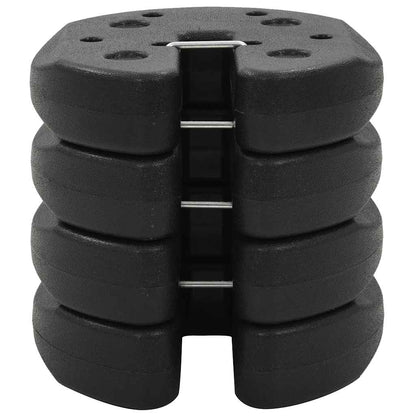 vidaXL Gazebo Weight Plate | Black | Concrete with plastic cover | Small