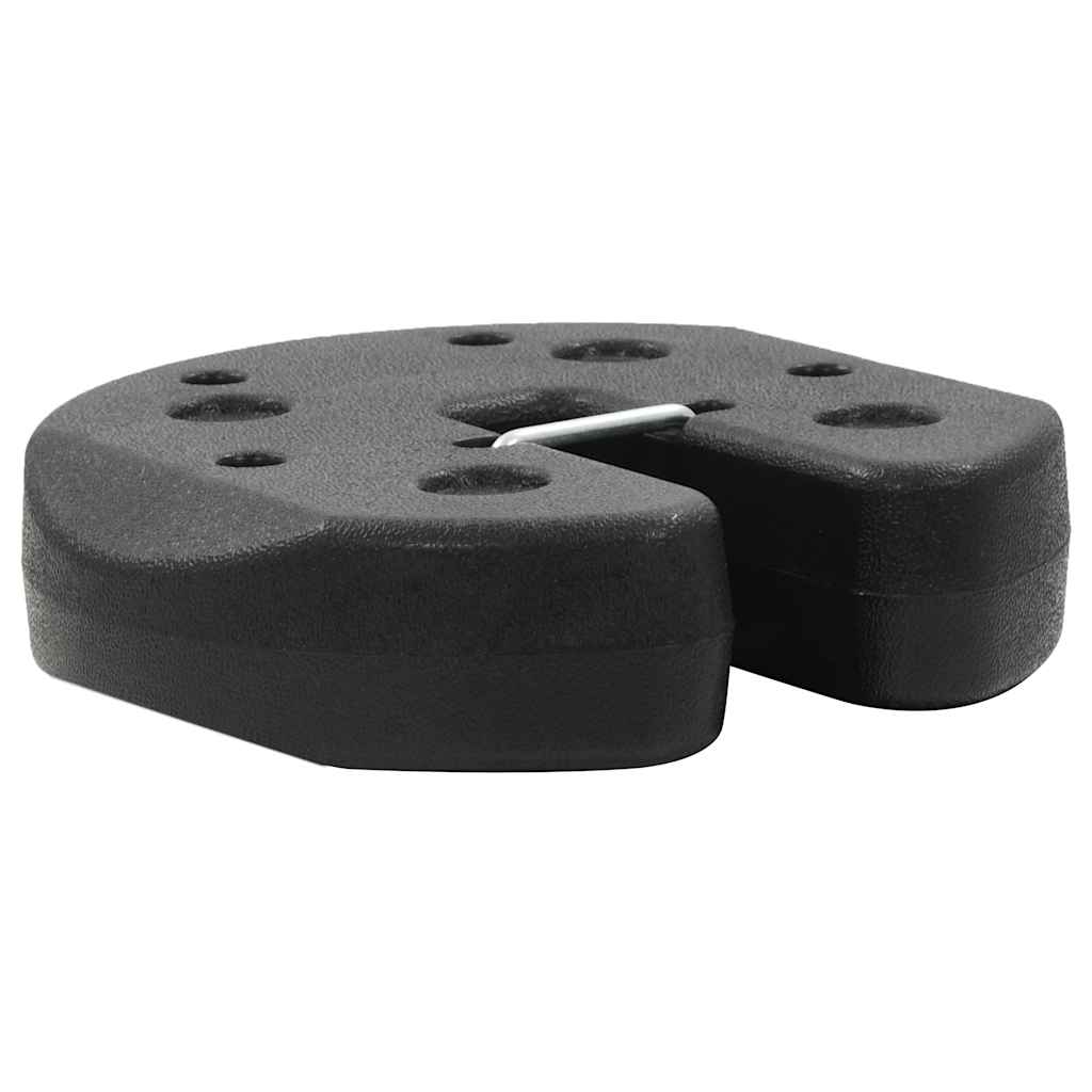 vidaXL Gazebo Weight Plate | Black | Concrete with plastic cover | Small
