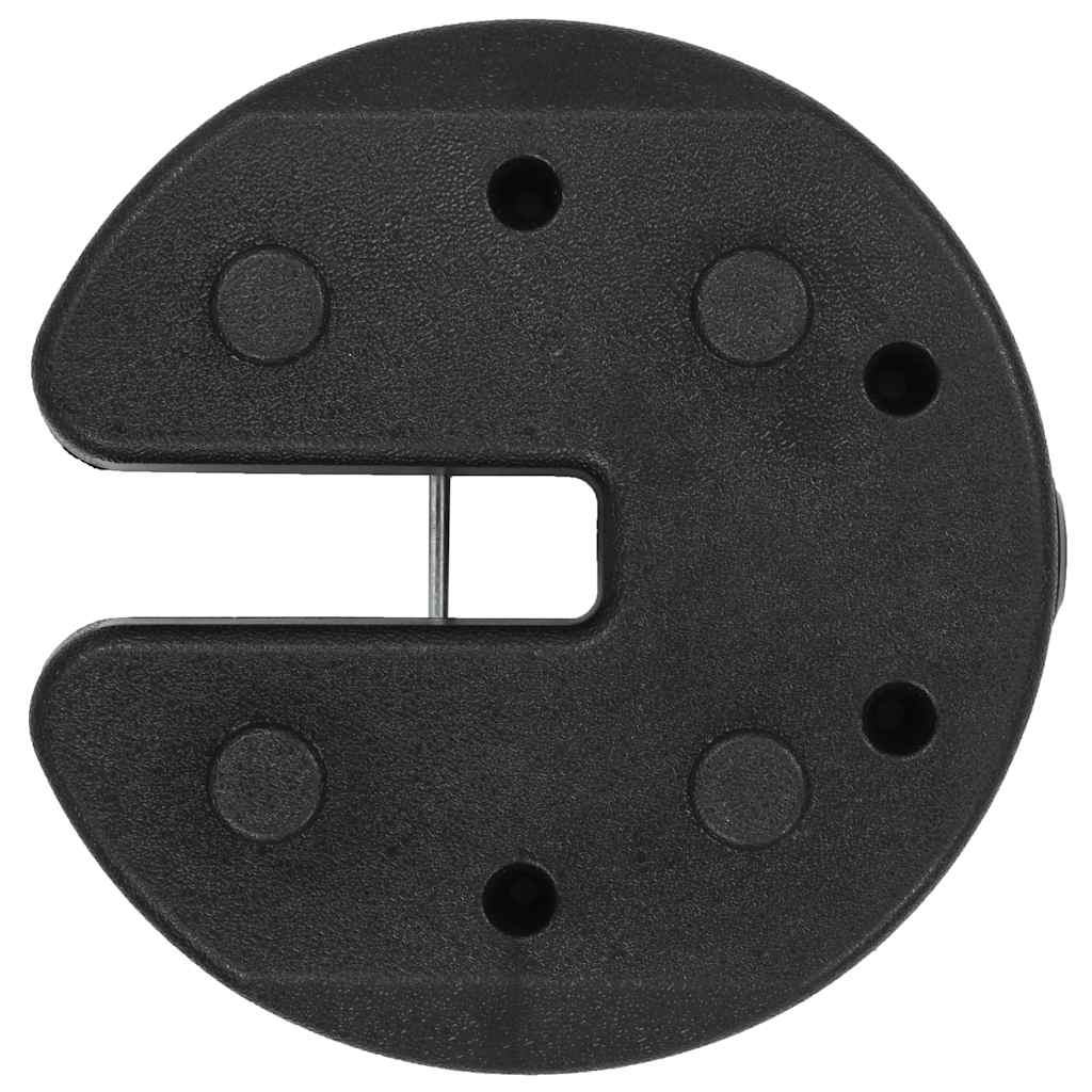 vidaXL Gazebo Weight Plate | Black | Concrete with plastic cover | Small
