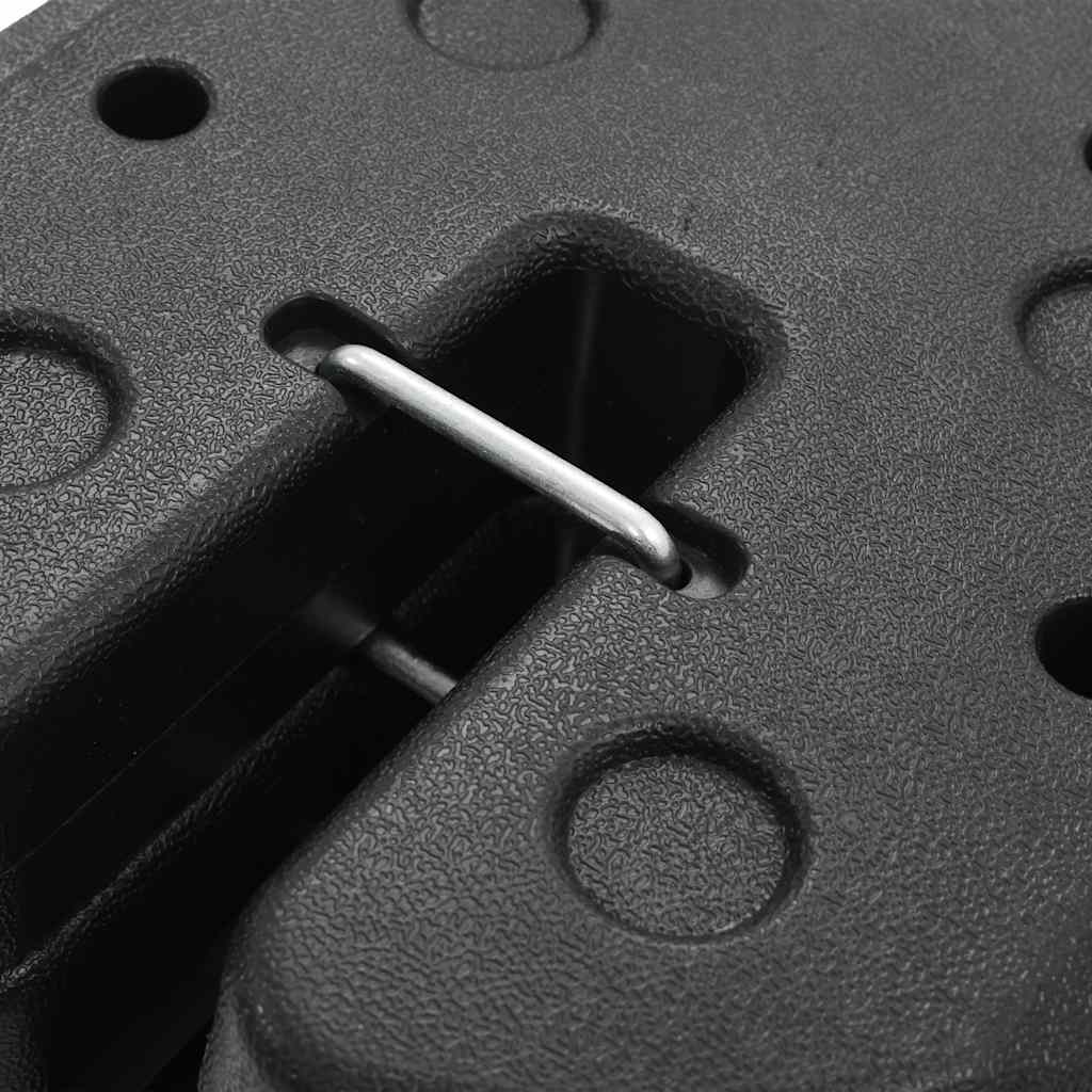 vidaXL Gazebo Weight Plate | Black | Concrete with plastic cover | Small