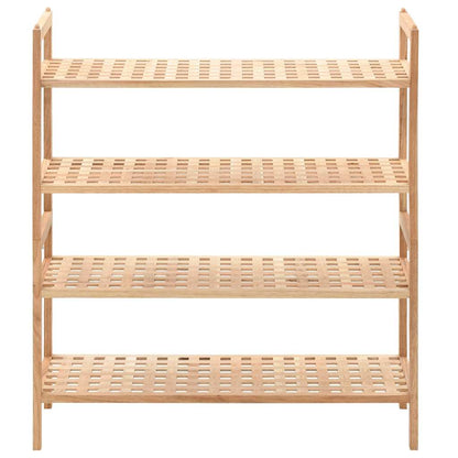 247103 vidaXL Shoe Rack Solid Walnut Wood 69x26x81 cm