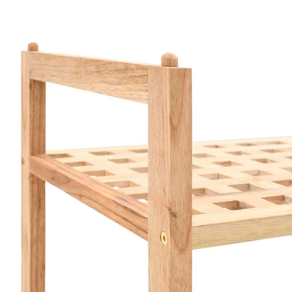 247103 vidaXL Shoe Rack Solid Walnut Wood 69x26x81 cm