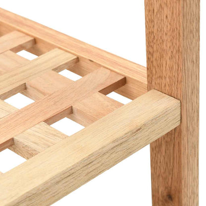247103 vidaXL Shoe Rack Solid Walnut Wood 69x26x81 cm