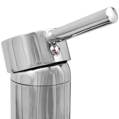 vidaXL Bathroom Basin with Mixer Tap Ceramic Round White