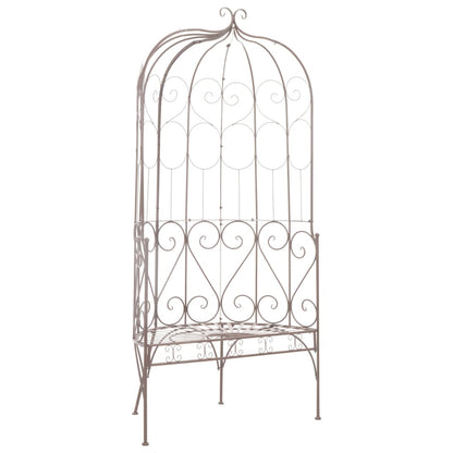 vidaXL Garden Bench | Antique Brown | Wrought iron | 95 cm | Tough
