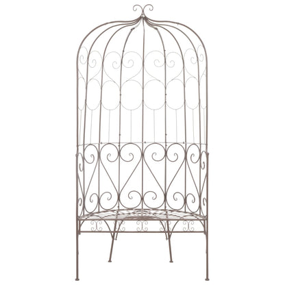 vidaXL Garden Bench | Antique Brown | Wrought iron | 95 cm | Tough