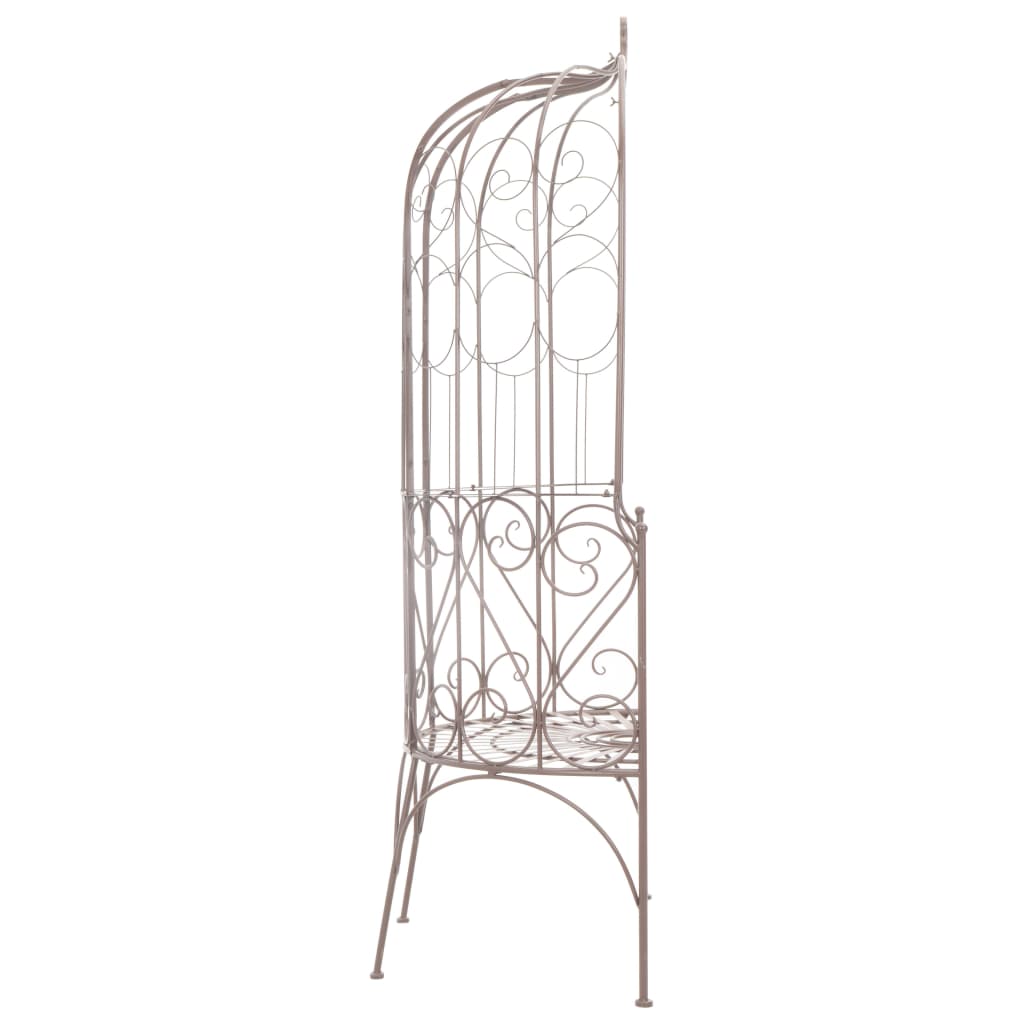 vidaXL Garden Bench | Antique Brown | Wrought iron | 95 cm | Tough