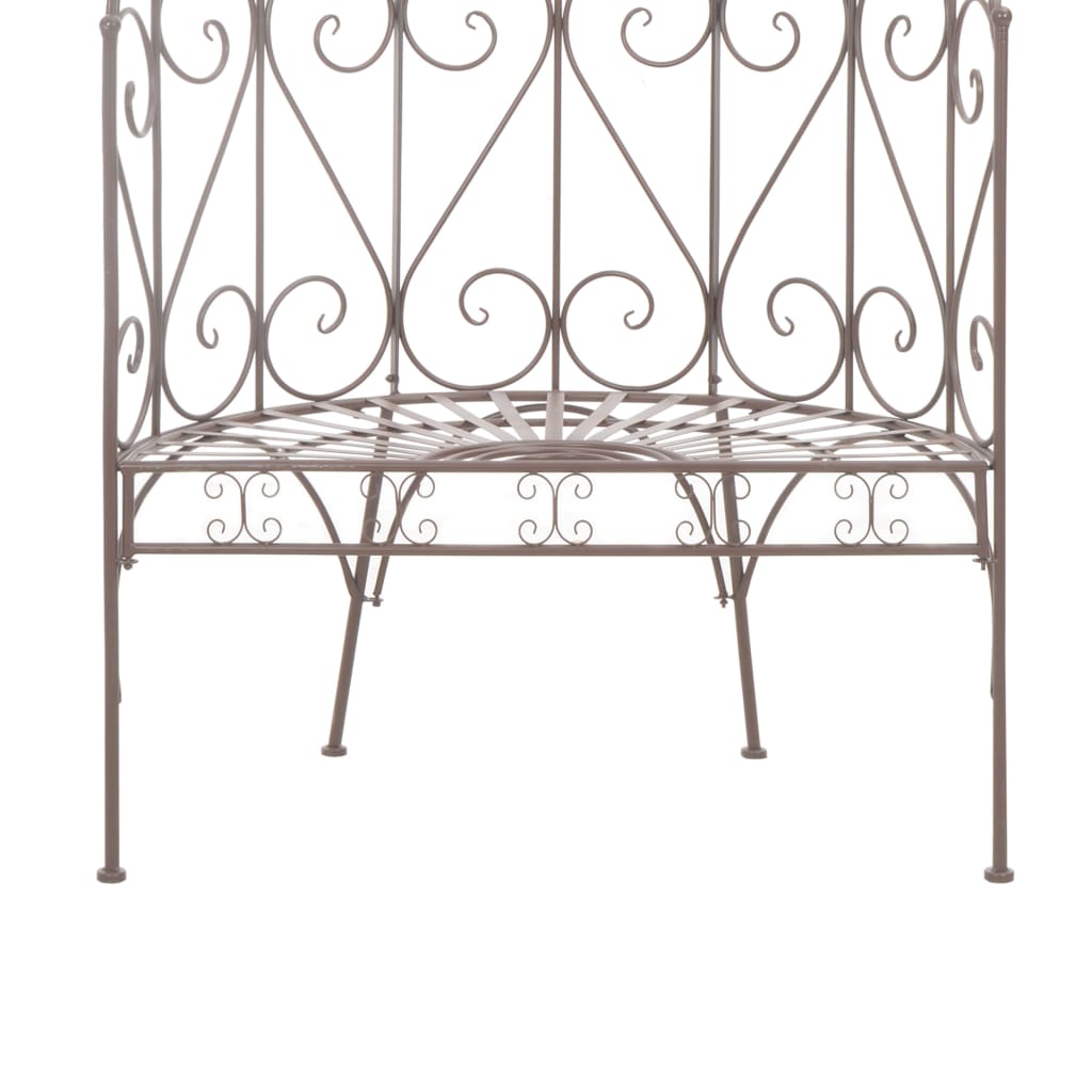 vidaXL Garden Bench | Antique Brown | Wrought iron | 95 cm | Tough