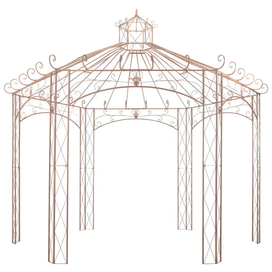 vidaXL Pavilion | Antique Brown | Wrought Iron | Large | Ornaments | Pavilion