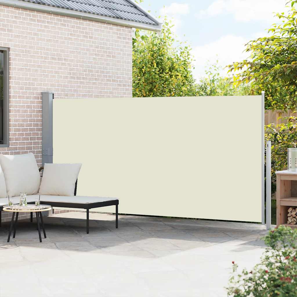 vidaXL Retractable Side Awning 160 x 514 cm Cream