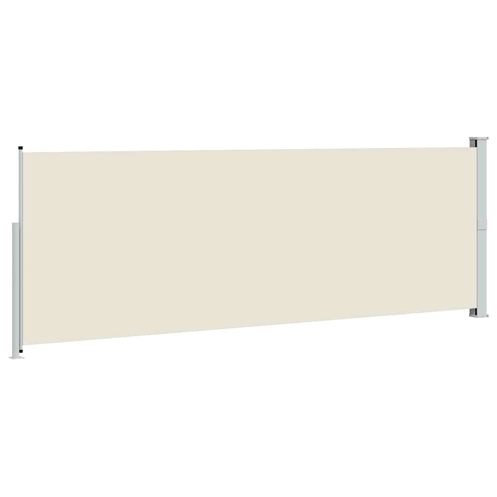 vidaXL Retractable Side Awning 160 x 500 cm Cream