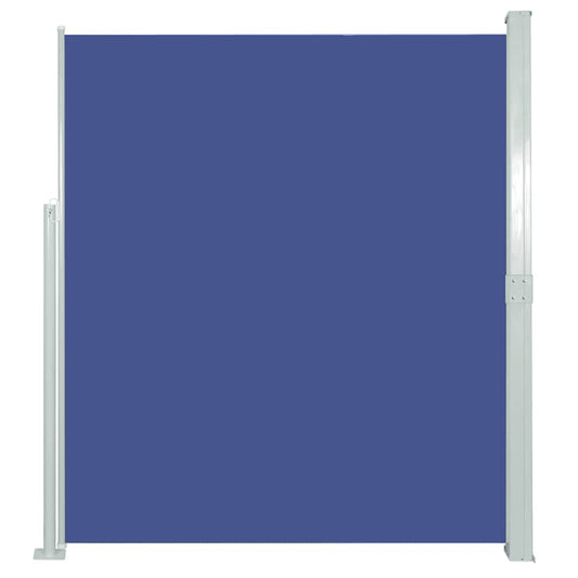 vidaXL Side Awning | Green grey, blue | Steel, 100% polyester with PU coating