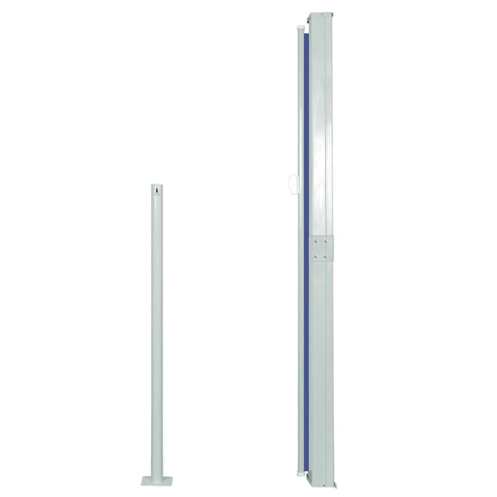 vidaXL Retractable Side Awning 160 x 500 cm Blue