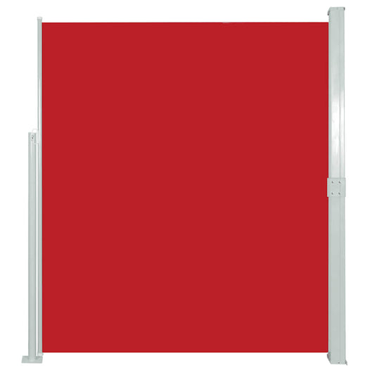 vidaXL Side Awning | Red | Polyester with PU coating, Steel | 500 x 160 cm
