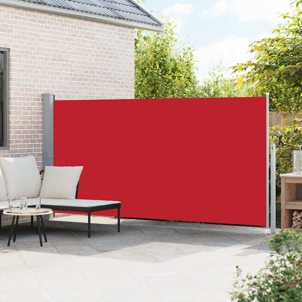 45463 vidaXL Retractable Side Awning 160 x 500 cm Red
