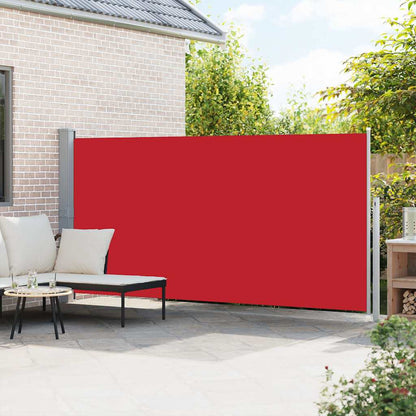 45463 vidaXL Retractable Side Awning 160 x 500 cm Red