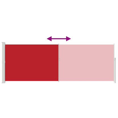 45463 vidaXL Retractable Side Awning 160 x 500 cm Red