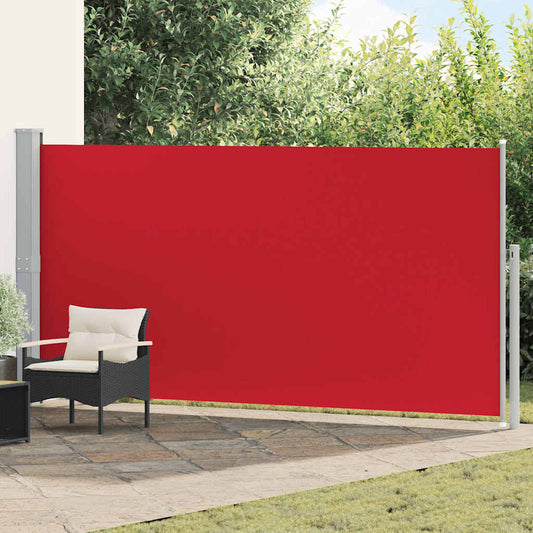 45463 vidaXL Retractable Side Awning 160 x 500 cm Red
