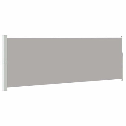 vidaXL Side Awning | Grey | Steel frame, 100% polyester fabric with PU coating