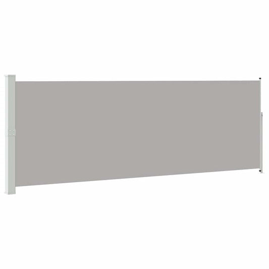 vidaXL Side Awning | Grey | Steel frame, 100% polyester fabric with PU coating