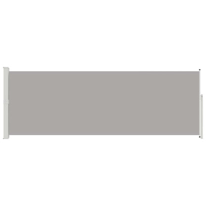 vidaXL Side Awning | Grey | Steel frame, 100% polyester fabric with PU coating