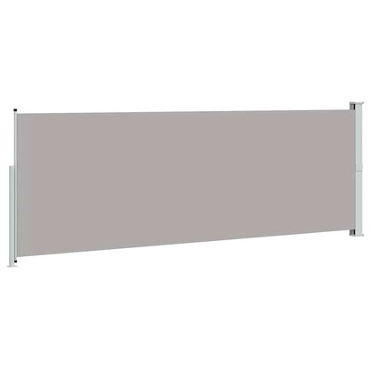vidaXL Side Awning | Grey | Steel frame, 100% polyester fabric with PU coating