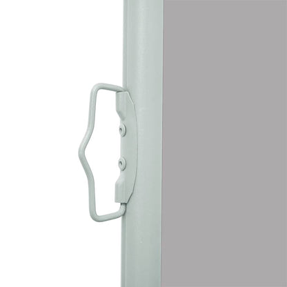 vidaXL Side Awning | Grey | Steel frame, 100% polyester fabric with PU coating