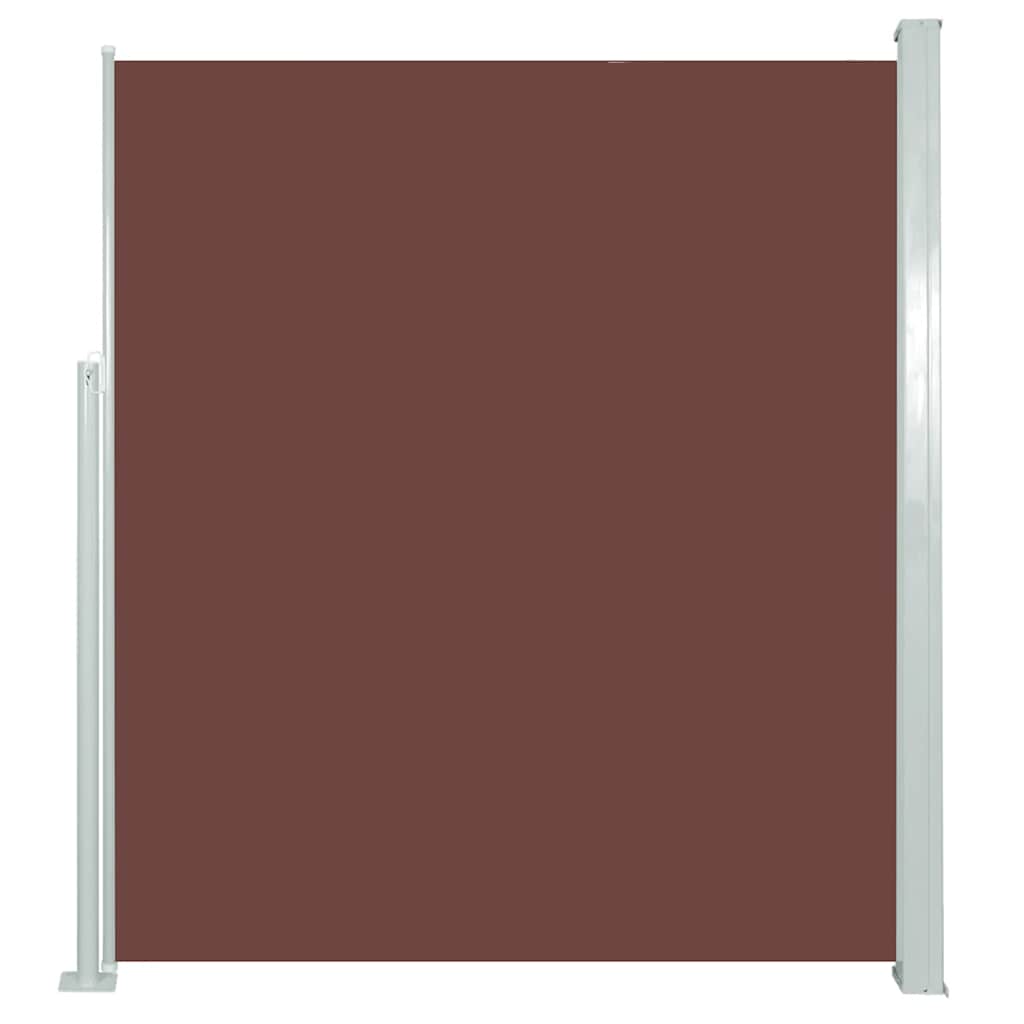 vidaXL Retractable Side Awning 160 x 500 cm Brown