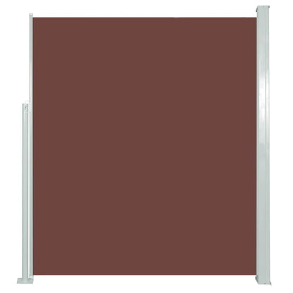 vidaXL Retractable Side Awning 160 x 500 cm Brown