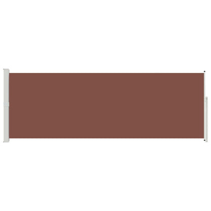 vidaXL Retractable Side Awning 160 x 500 cm Brown