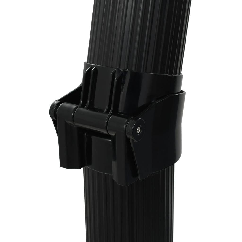 vidaXL Foldable Solar Shower Black 214 cm 23 L