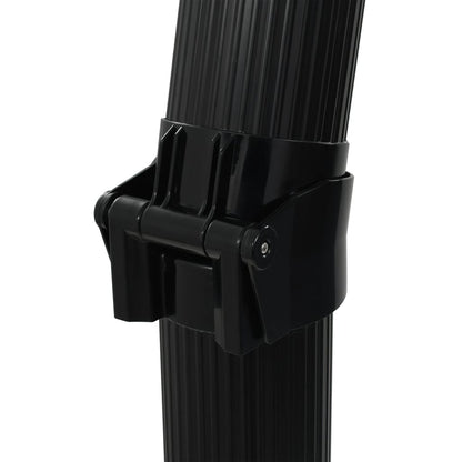 vidaXL Foldable Solar Shower Black 214 cm 23 L