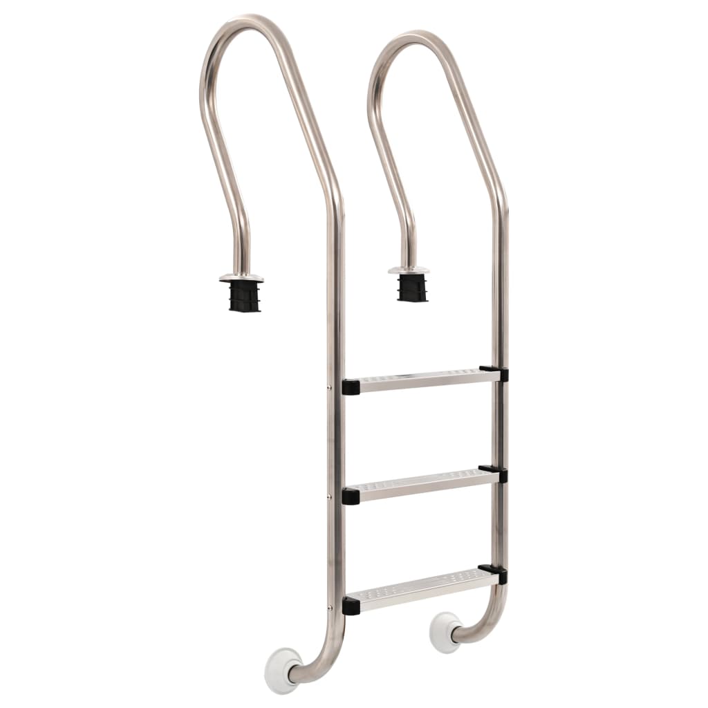 vidaXL Pool Ladder 3 Steps Stainless Steel 304 120 cm
