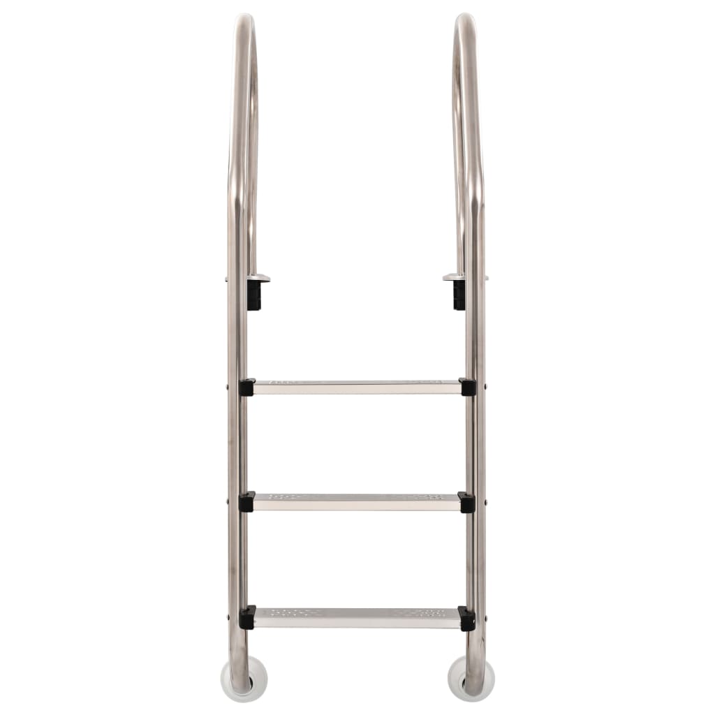 vidaXL Pool Ladder 3 Steps Stainless Steel 304 120 cm
