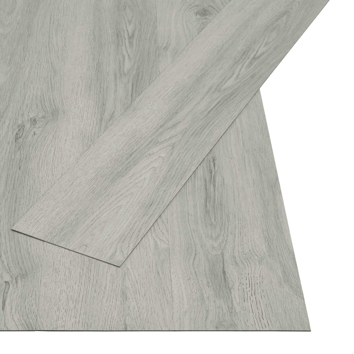 vidaXL Self-adhesive Flooring Plank 32 pcs Light Grey 4.46 m² PVC