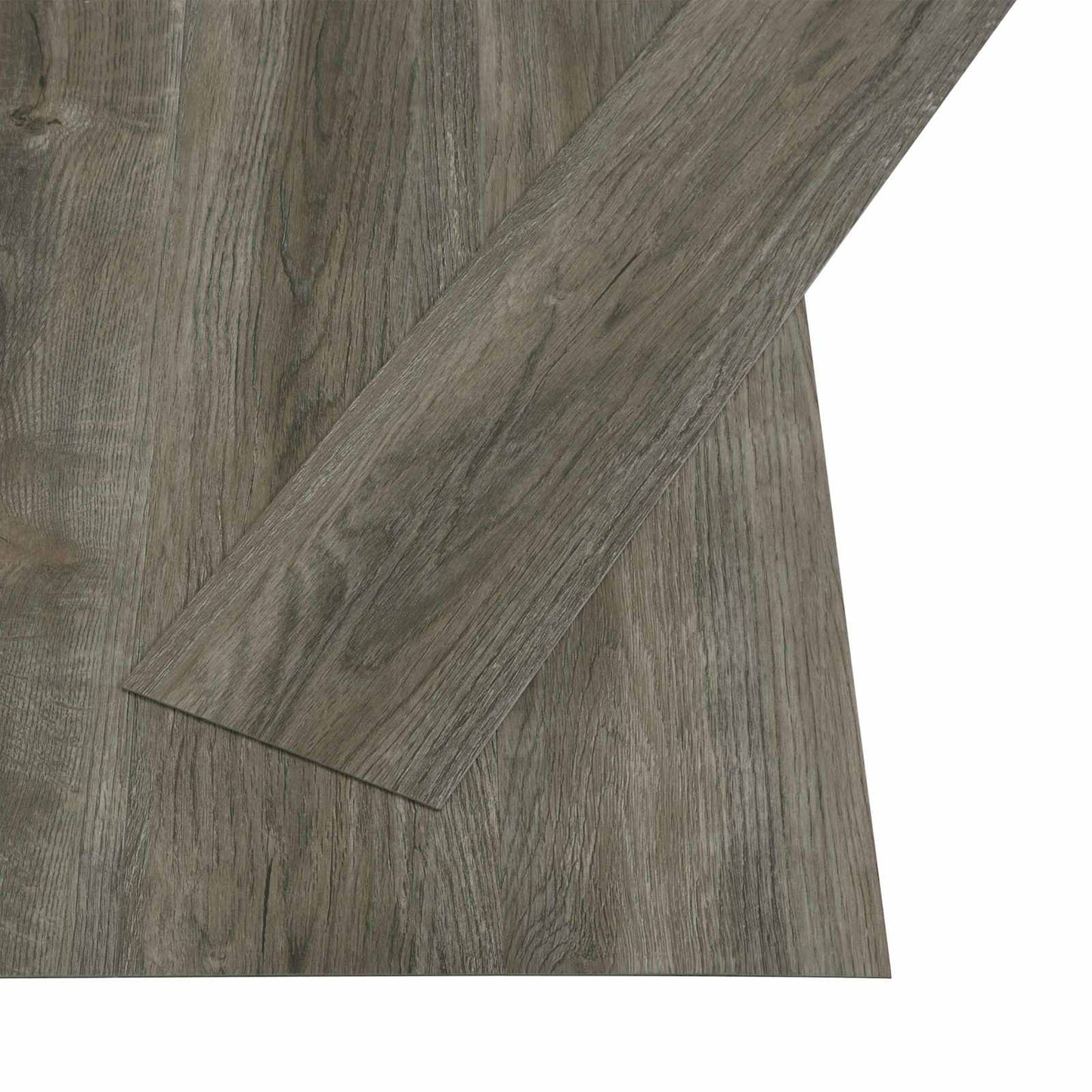 vidaXL Self-adhesive Flooring Plank 32 pcs Grey and Brown 4.46 m² PVC