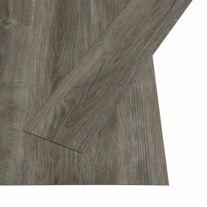 vidaXL Self-adhesive Flooring Plank 32 pcs Grey and Brown 4.46 m² PVC