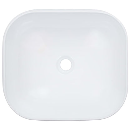 vidaXL Wash Basin 44.5x39.5x14.5 cm Ceramic White
