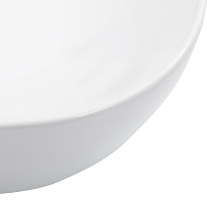 vidaXL Wash Basin 45.5x32x13 cm Ceramic White