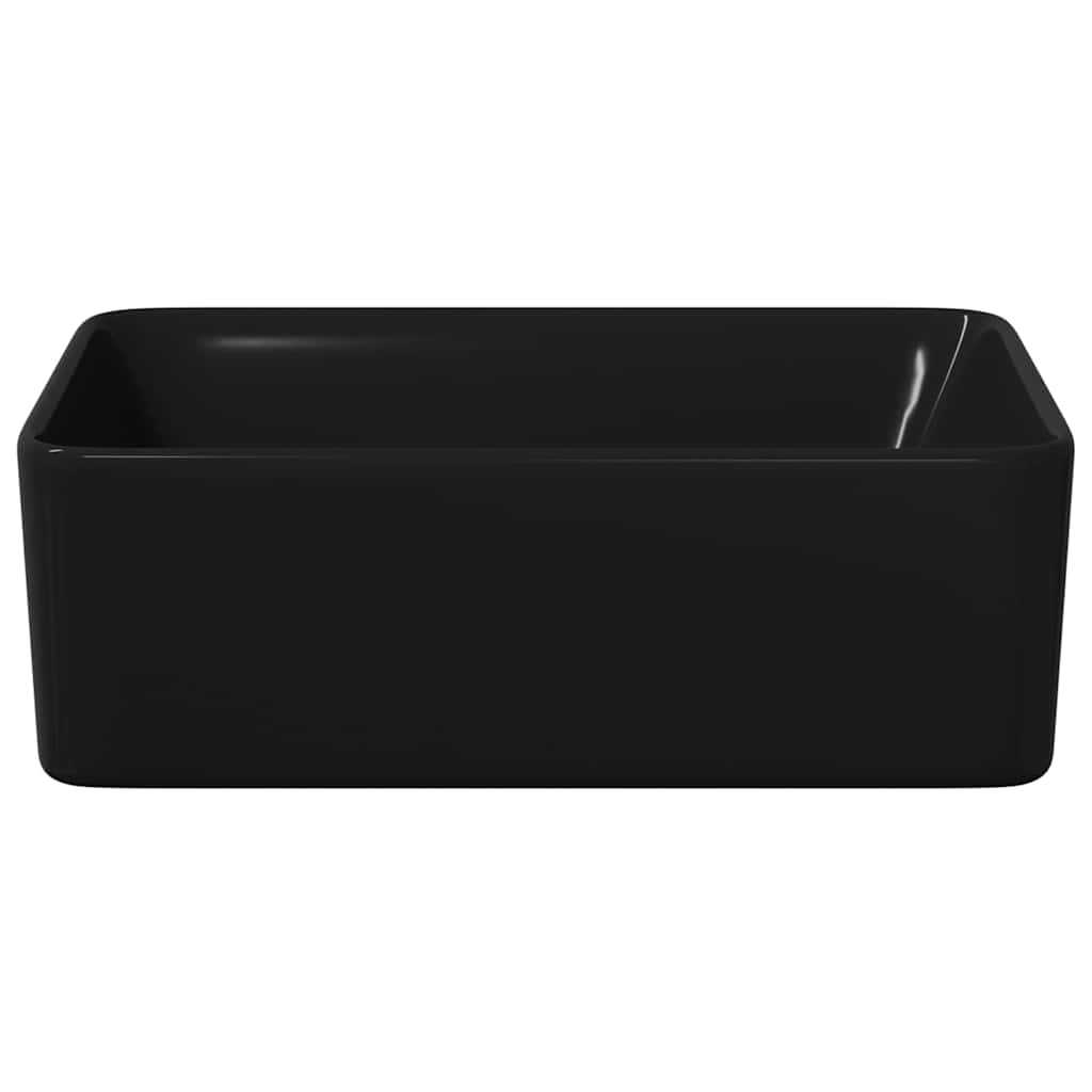 143920 vidaXL Wash Basin 40x30x13 cm Ceramic Black
