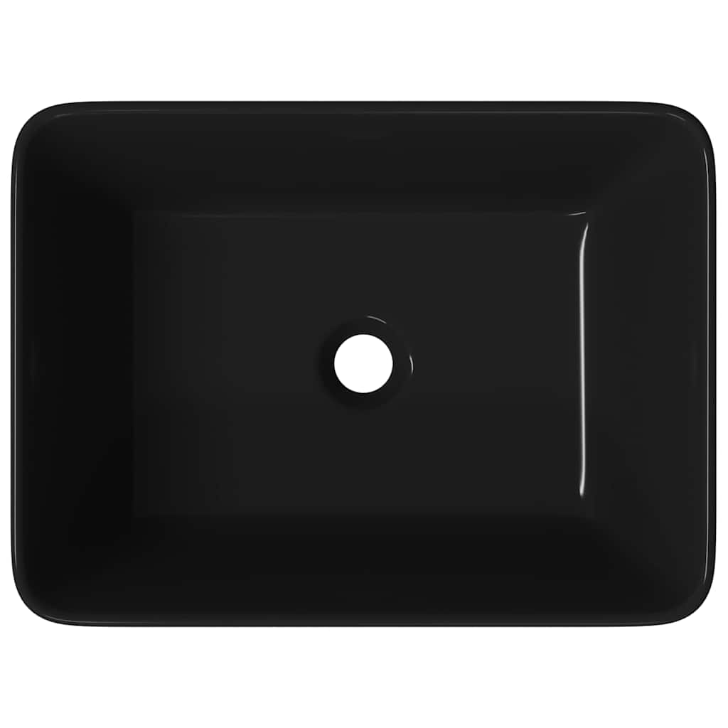 143920 vidaXL Wash Basin 40x30x13 cm Ceramic Black