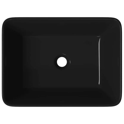 vidaXL Wash Basin 40x30x13 cm Ceramic Black