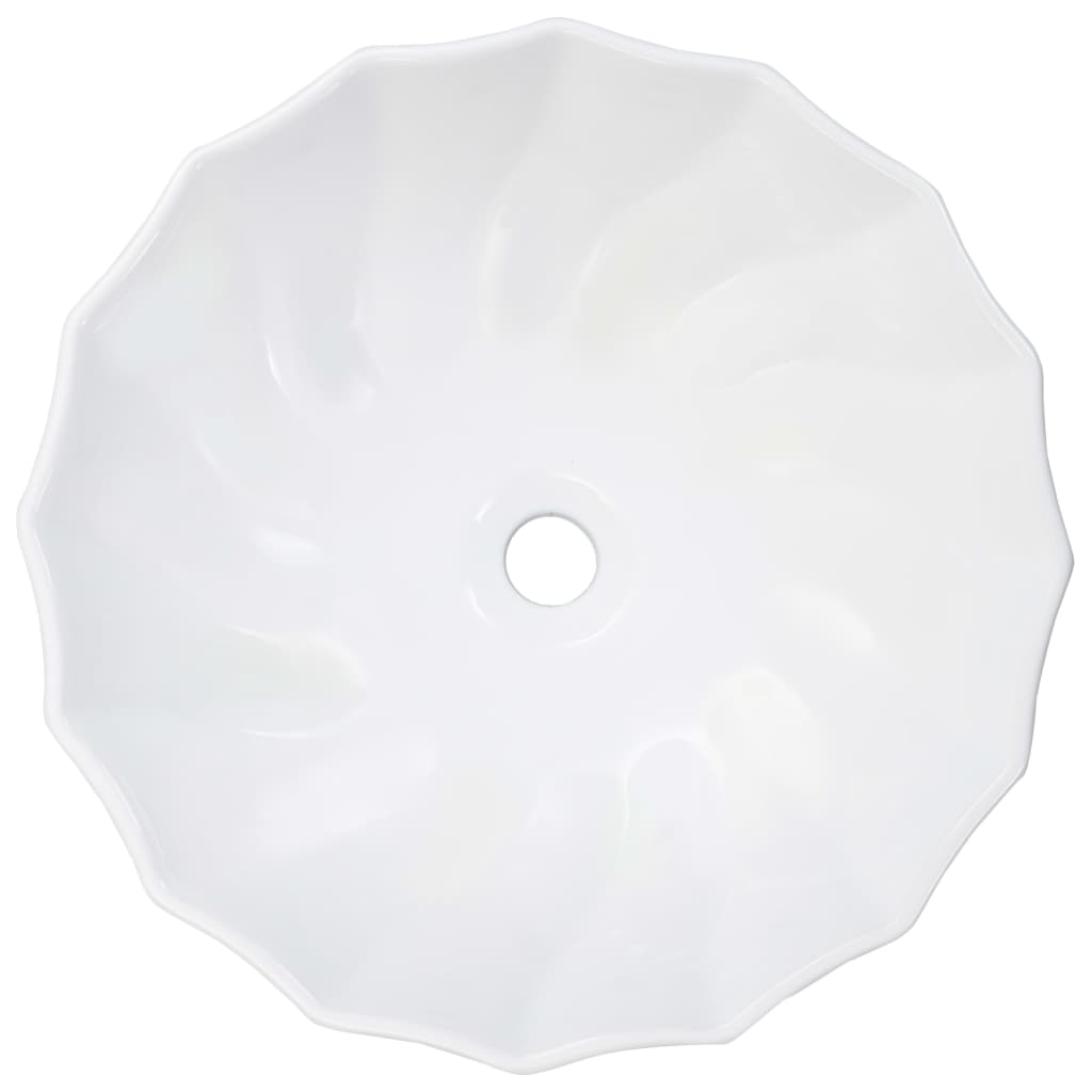 vidaXL Wash Basin 46x17 cm Ceramic White