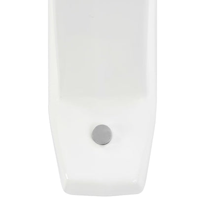 vidaXL Wall-mounted Urinal Privacy Screen Ceramic White